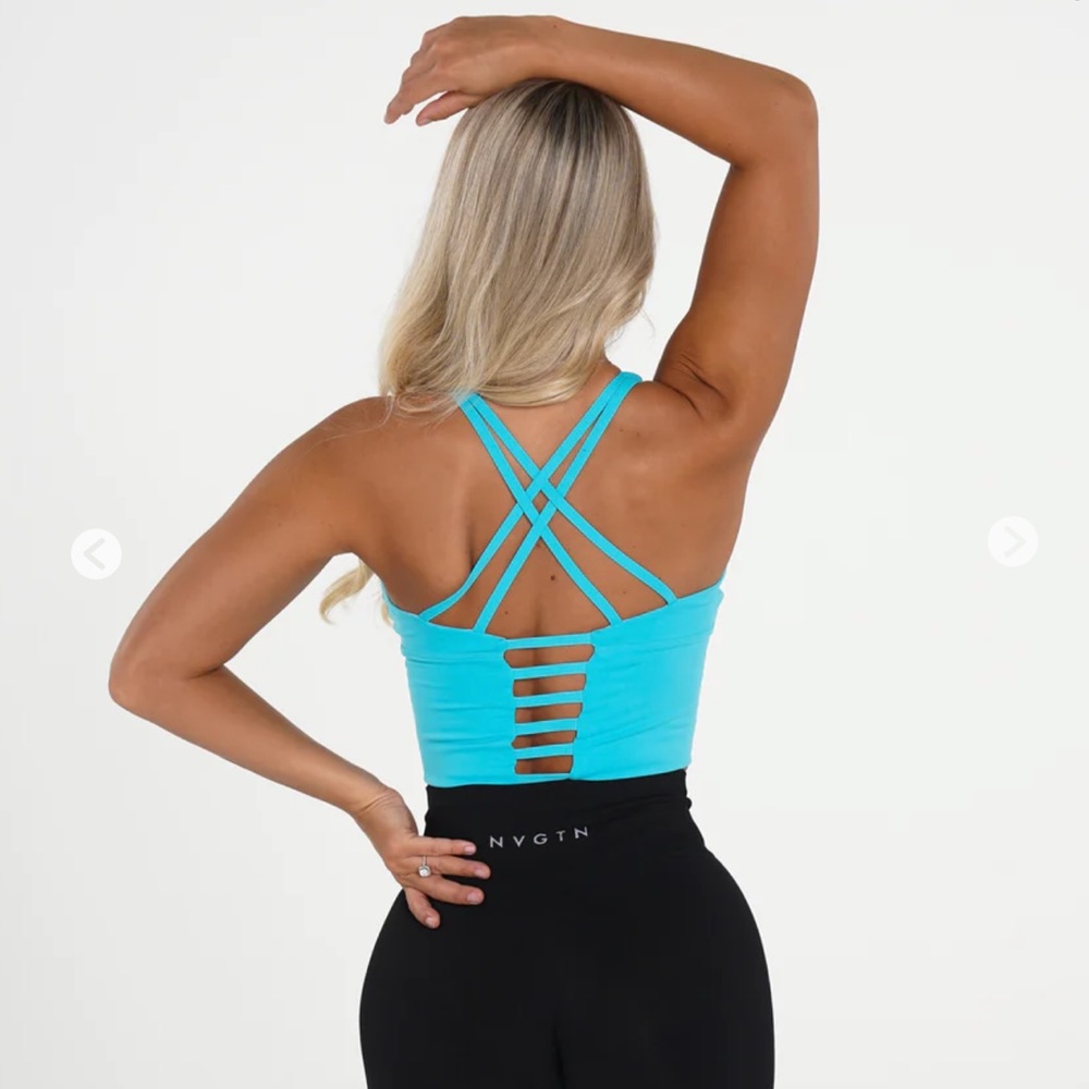 NVGTN Ocean Blue Matrix Bra Top
